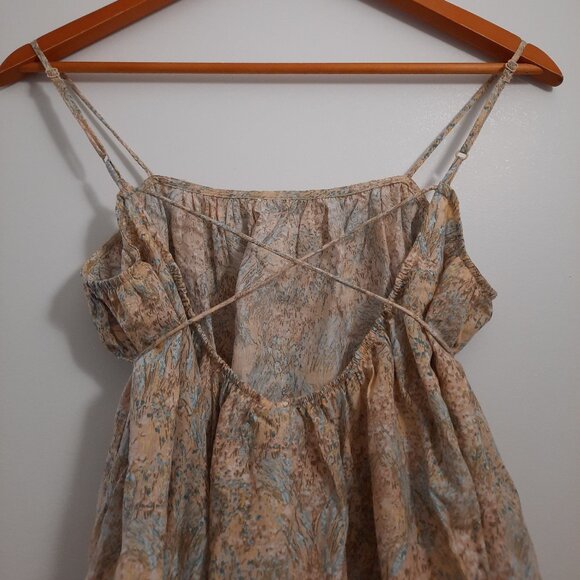 NWT H&M Cotton Floral Maxi Dress, Size XS - Picture 3 of 6